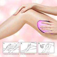 1PC Women's Legs Can Be Reused With Crystal Hair Removal Tools. Magic Painless Hair Removal Tools Do Not Need Scraping And Exfoliating Tools. Washable Nano Hair Removal Is Suitable For Smooth Skin. - Purple - View 6