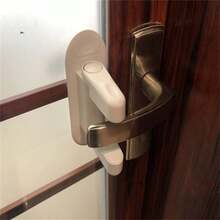 1pc Ordinary Safety Lock, White Door Lock Protector, Housewares