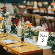 6 件裝壓克力 A6 桌架、透明傾斜廣告架、菜單櫃檯架、a6 相框、金色照片菜單卡架、l 型支架 - 白色 - 查看 6