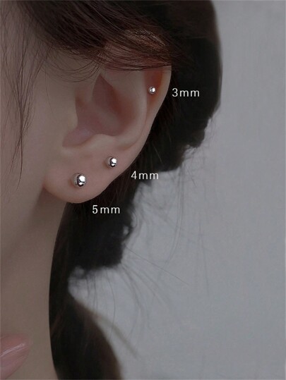 مجموعة واحدة مكونة من 6 أزواج من الأقراط ذات المسامير الكروية (قطر 3 مم، 4 مم، 5 مم) مع صندوق هدايا، مناسبة للأسلوب العصري والبسيط والمواعدة والعطلات وحفلات الزفاف والحفلات والسفر والتنقل اليومي والأسلوب متعدد الاستخدامات. رائعة لتقديمها كهدية للأصدقاء والأمهات والمعلمين والأصدقاء وزملاء الدراسة على الشاطئ الصيفي.