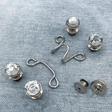 1 Set Of Punch-Free Creative Waist Buckles, Detachable, Adjustable And Easy To Install, Jeans Waist Adjustment Buckles. - White - View 8