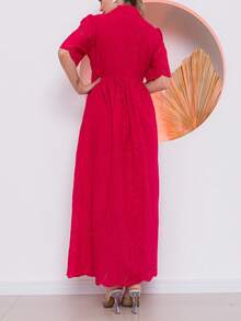 Women Dresses - 紅色 - 查看 4