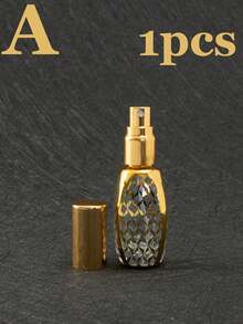 1-4入組10ml空玻璃噴霧瓶,可重複使用的旅行香水噴霧器,可攜式化妝品容器 - 黃色 - 查看 9