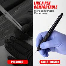 3D Hand Poke And Stick Tattoo Kit DIY With Tattoo Needles Ink Set For Body Art Hand Poke Stick Tattoo Beginners Practice Tool Tattoo Kit - Multicolor - View 5