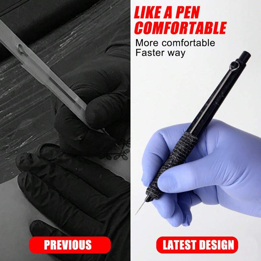 3D Hand Poke And Stick Tattoo Kit DIY With Tattoo Needles Ink Set For Body Art Hand Poke Stick