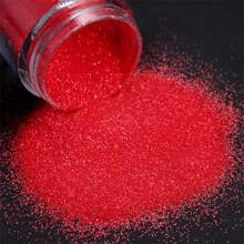 10ml瓶装深红色针织粉美甲闪粉海盐糖粉美甲冬季装饰材料DIY指甲饰品指甲宝石美甲用品 - 紅色 - 查看 4