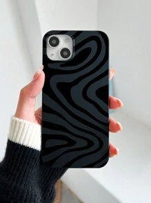 Zebra Print Phone Case Compatible With IPhone,International Version, Not The Domestic Version - Black - View 2