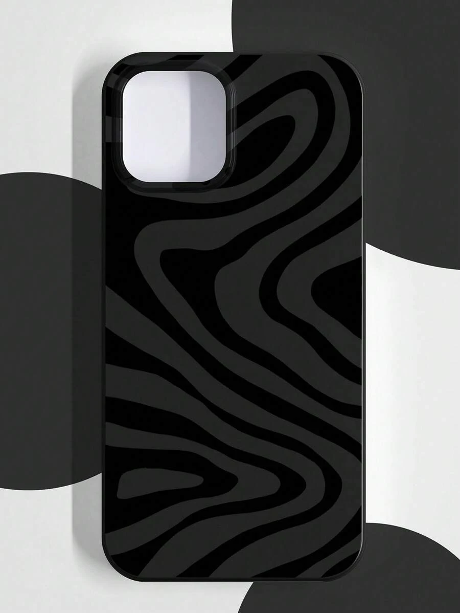 Zebra Print Phone Case Compatible With IPhone,International Version, Not The Domestic Version - Black - View 1