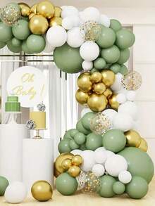 127pcs Multi-Color Balloons, Romantic Balloons For Wedding Decoration, Birthday Party Decoration, Room Decoration - Multicolor - View 5