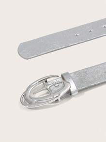 1 件复古 Ins 风格 3D 星形扣银色腰带，适合街头夏季、学校秋季、秋季、万圣节