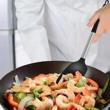 16pcs/Set, Silicone Kitchen Utensils Set With Stainless Steel Handle, Non-Stick Pot Special Cooking Tools Set With Storage Bucket, Multipurpose Kitchenware, Heat Resistant Cookware, , Kitchen Supplies, Kitchen Gadgets - Black - View 3