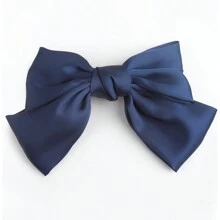 1pc Latest Fashion White Bow Spring Hair Clips Elegant Hair Accessories Joker Hair Clips In Daily Life Cute Halloween Valentine's Day - White - View 16