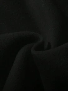 HOODIE SUDADERA ANGELES Capucha con estampado de letra con bolsillo de canguro con cordón - Negro - Ver 3