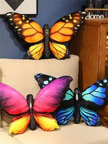 Realistic Butterfly Plush Toy Pillow Doll, Insect Design, Perfect New Year'S Gift For Girlfriend, Valentine's Day Gift - Rose Red - View 3