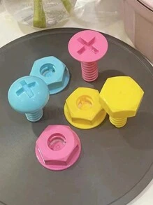 3入創意自粘勾子帶螺絲黏性壁掛門掛,可強力粘貼,兒童可愛勾子,無需鑽孔 - 彩色 - 查看 7