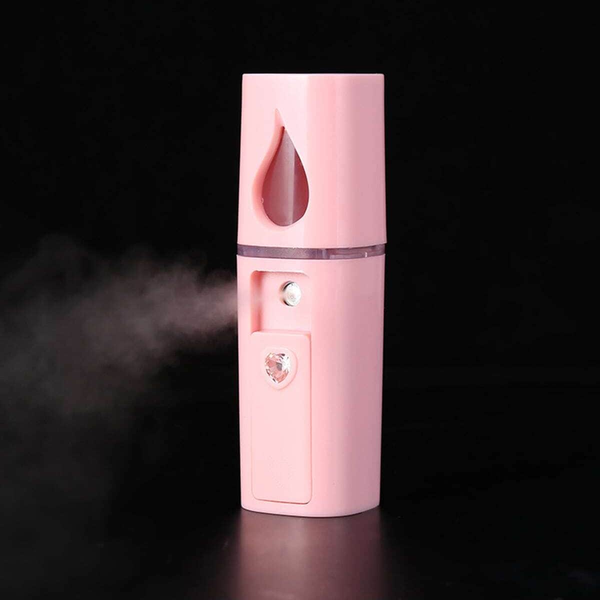 1pc Nano Moisture Spray Water Refill Device Portable USB Charging Moisturizing Water Can Be Sprayed With Alcohol Disinfection - Pink - View 1