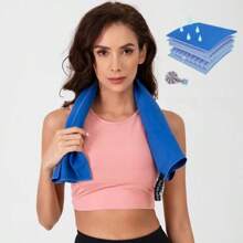 1 件/2 件双面毛绒超柔软超细纤维速干运动毛巾，轻便，吸水，不粘沙，适合瑜伽、游泳、徒步旅行、露营 - 淺灰色 - 查看 8