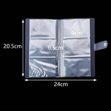 1 套/1 件 Pvc 扣環閉合珠寶收納袋,帶自封包裝袋/珠寶收納冊,帶防銹耳環、戒指、項鍊、珠寶防塵收納袋 - 透明 - 查看 9