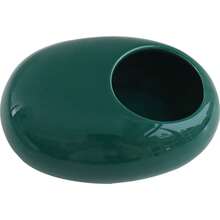 1pc Solid Color Ceramic Ashtray, Ins Style Creative Personalized Office Living Room Home Decoration Ash Tray - Black - View 6