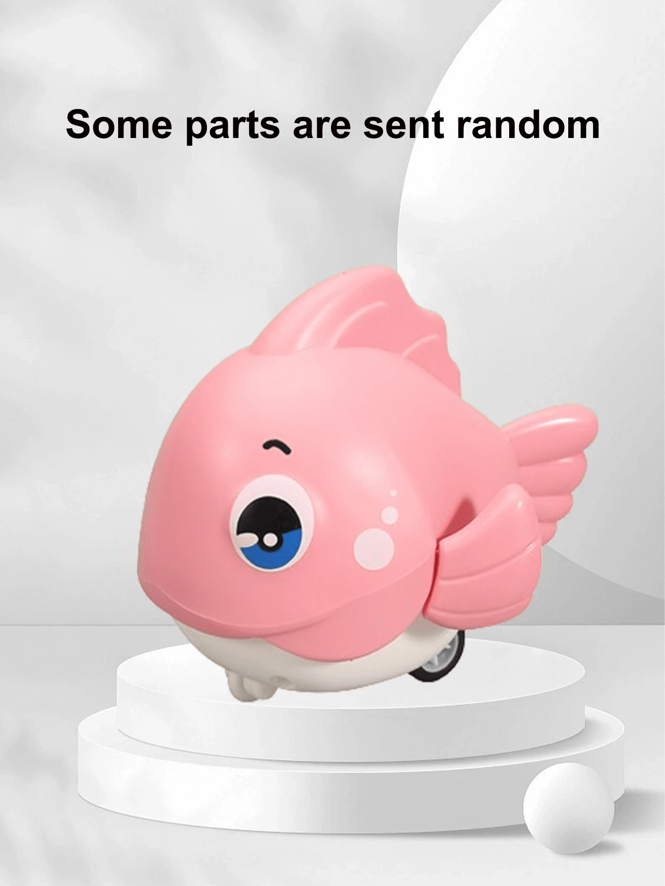 1入組小魚形慣性壓壓玩具,4種顏色可選,適合送禮,如萬聖節,聖誕節,感恩節,生日派對等 - 紅色 - 查看 1