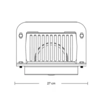 Coladera Pretil De Fierro Salida 4 Pulgadas Azotea/terraza - Negro - Ver 2