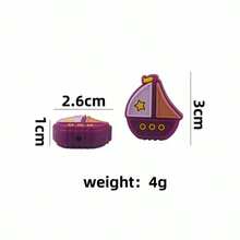 1個新款卡通帆船形矽膠珠,適用於兒童diy珠寶製作 - 紅色 - 查看 6