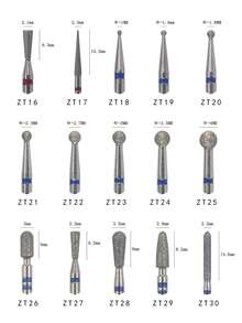 5入組鑽石指甲鑽頭電鑽磨刀片,適用於修腳修甲文件,去角質,少棒指甲刀具附件,球形/光頂/大桶/雨傘/火焰形 - 灰色 - 查看 4