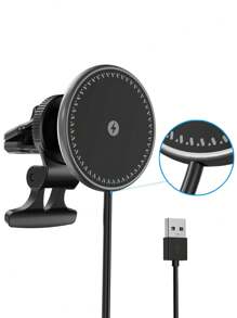 Cargador inalámbrico para coche magnético - Negro - Ver 4