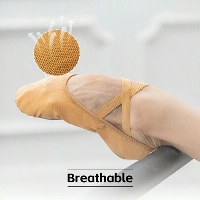 Wuyuan Ballerines Professionnelles En Toile Sans Cordon De Serrage