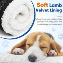 1pc Fluffy Pet Chest/Back Adjustable Traction Rope For Elderly/Disabled Dogs, Dog's Rear Leg Sling, Help Lifting Device For Dogs' Rear Part - Black - View 4