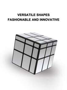 银色3*3镜面魔方弹簧不对称形 - 銀色 - 查看 3