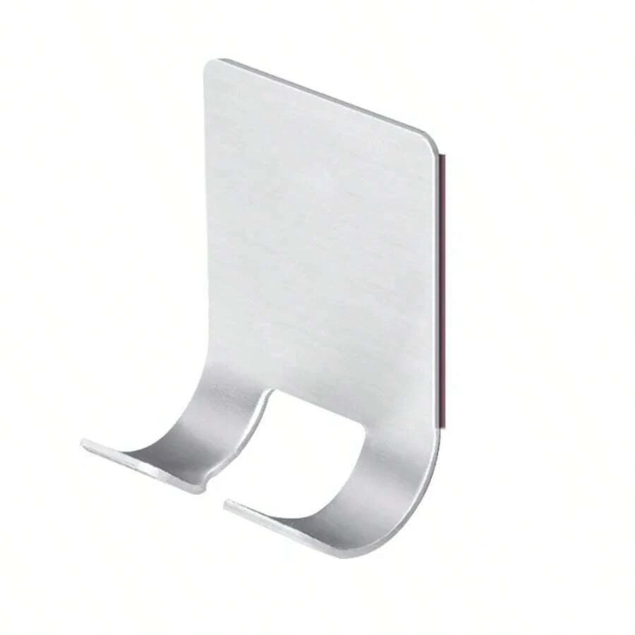 1Pc Stainless Steel Shaver Holder Washroom Wall Mounted Hook Razor Rack Bathroom Accessories - Silver - View 1