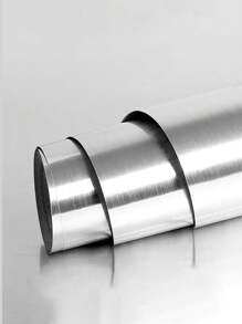 Màu bạc Thép không gỉ Có màu sắc Tiếp xúc Giấy Đối với Phòng bếp Chống thấm , , Máy rửa chén dĩa , Tủ lạnh , Thiết bị Đồ trang trí , Tự dính Hình nền - Bạc - Xem 9