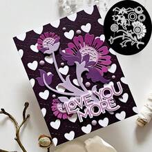 1 件花朵圖案切割模具 - 銀色 - 查看 1