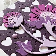 1 件花朵圖案切割模具 - 銀色 - 查看 5