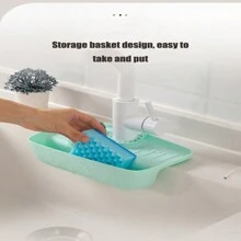 1入組多色洗滌槽防濺擋,增強型廚房水槽龍頭墊,適用於水槽手柄滴水托盤 - 彩色 - 查看 9