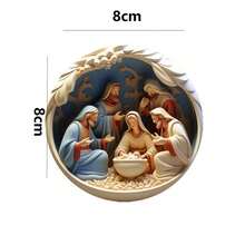 新年裝飾品亞克力3d效果掛飾 - 米色 - 查看 8