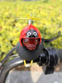 1pc Duck Design Motorcycle Accessory, Rubber Duck Bicycle Broken Wind Duck Electric Bike Decoration Duck - Yellow - View 8