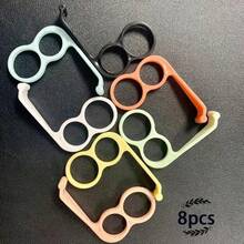 8pcs/Pack 2g Phone Ring Stand With Hook, Multifunctional & Minimalist & Portable Anti-Drop Phone Stand - Multicolor - View 5