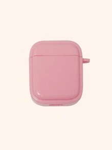 1pc Fluorescent Tpu Earphone Protective Case Cover Compatible With Airpods 1/2/3/Pro2 Generation - Pink - View 6