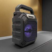 Altavoz Casero Inalámbrico Portátil Caja De Karaoke Con Volumen Alto Para Uso Al Aire Libre Y El Baile - Negro - Ver 3