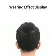 1入伸縮運動眼鏡繩,可調節防滑眼鏡帶 - 黑色 - 查看 2