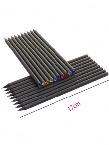 5PCS HB Black Wood Student Pencil With Diamond Children's Writing Pencil - Black - View 5