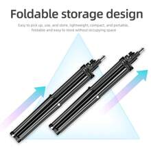 1 Pc 1.7m Projector Stand Tripod, Projector Floor Stand Adjustable Height ,360° Rotatable,  Portable Folding Mount For Projector,Camera