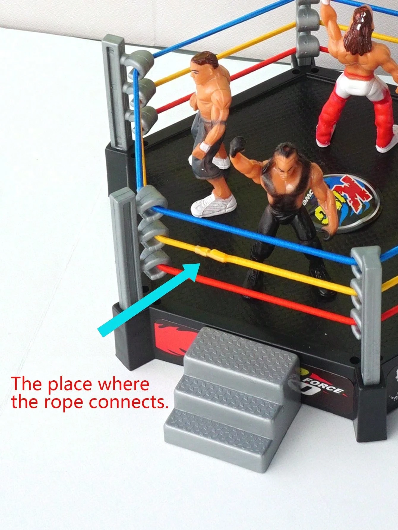 12pcs Wrestling Action Figures Playset With Hexagonal Wrestling Ring