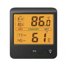 1pc Household Electronic Accurate Thermometer & Hygrometer, High Precision Baby Room Temperature Monitor, Suitable For Bedroom, Laboratory, Study Room, Living Room - Black - View 6