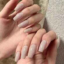 XEIJAYI 1瓶15毫升UV LED凝胶指甲油，秋冬季流行半永久凝胶指甲油，可卸除，适合女性在家和美甲沙龙使用，美甲新手礼物 - 米色 - 查看 4