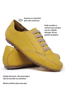Women Casual Shoes - 黃色 - 查看 2