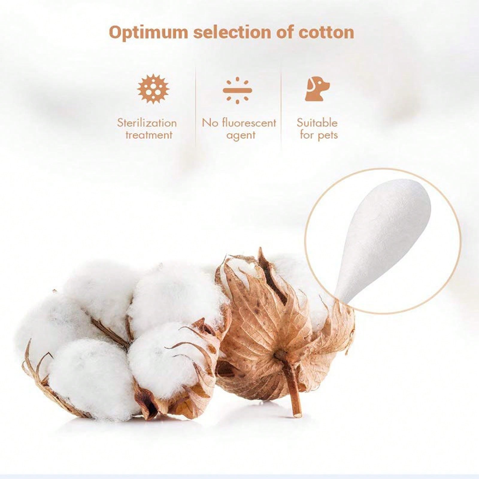 6 Inch Professional Large Cotton Buds For Dogs, Specially Designed Dog
