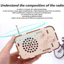 Diy手工收音機模型裝配科學實驗玩具 - 彩色 - 查看 3